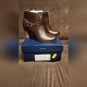 Cole Haan Women's Dark Brown Heeled Boots